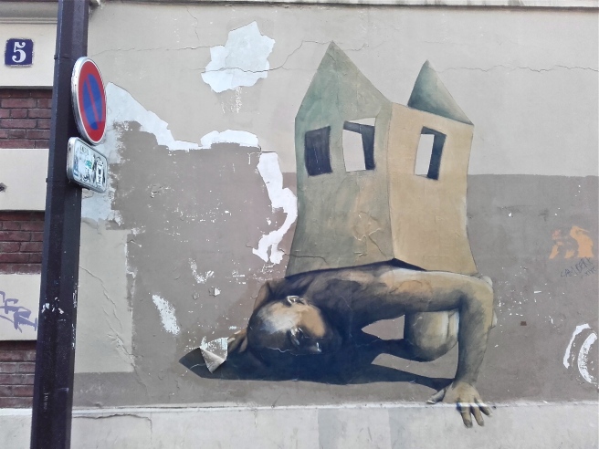 Street art, rue de la Villette, 75019.